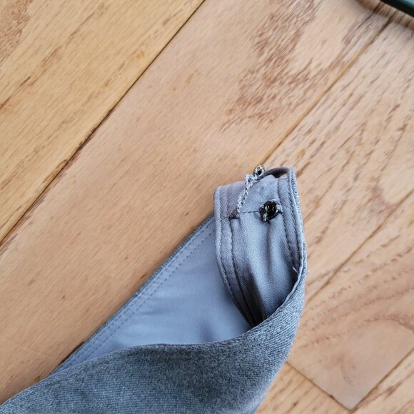 Banana Republic Gray Sleeveless Pencil Sheath Dress V Neck 2 - Picture 10 of 16